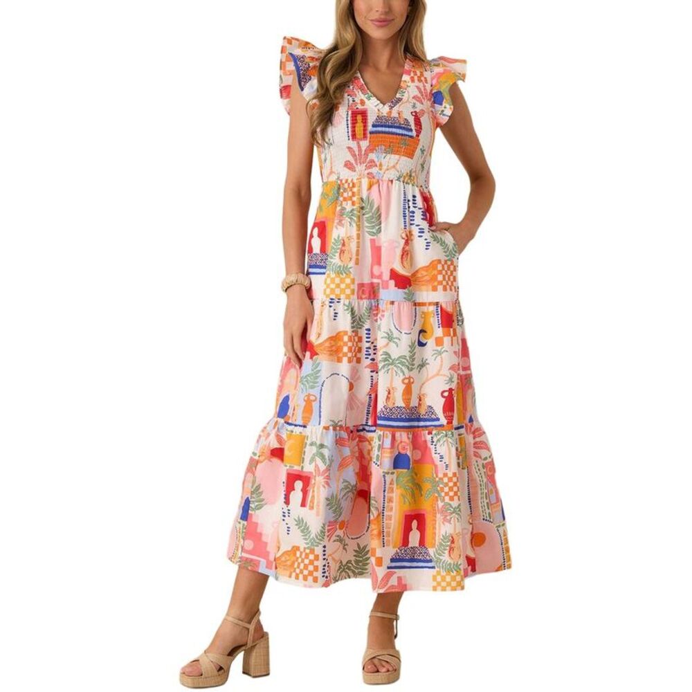 Amina Glam Womens  Midi Dress